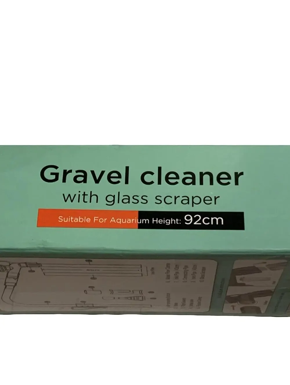 Pulaco Aquarium Gravel Cleaner Siphon Vacuum with Glass Scraper Kit 92cm NEW